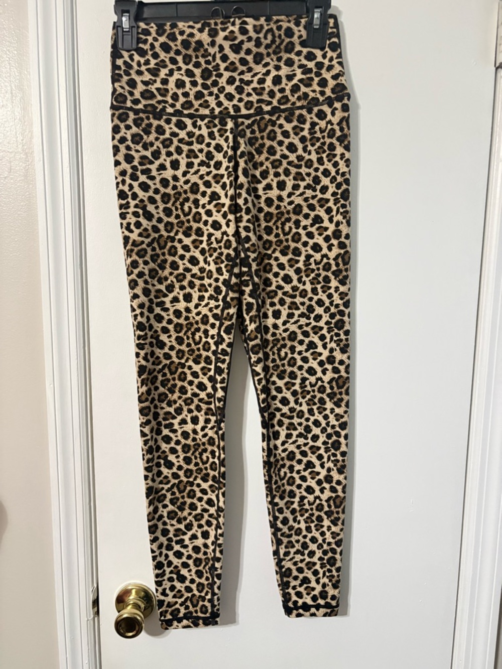 Colorful Koala High-Rise Leopard Print Leggings - Tan & Black Medium